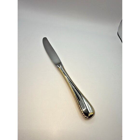 Gorham Golden Ribbon Modern Hollow Stainless Knife Glossy 9*1/8" NOS Discontinue - Picture 5 of 12